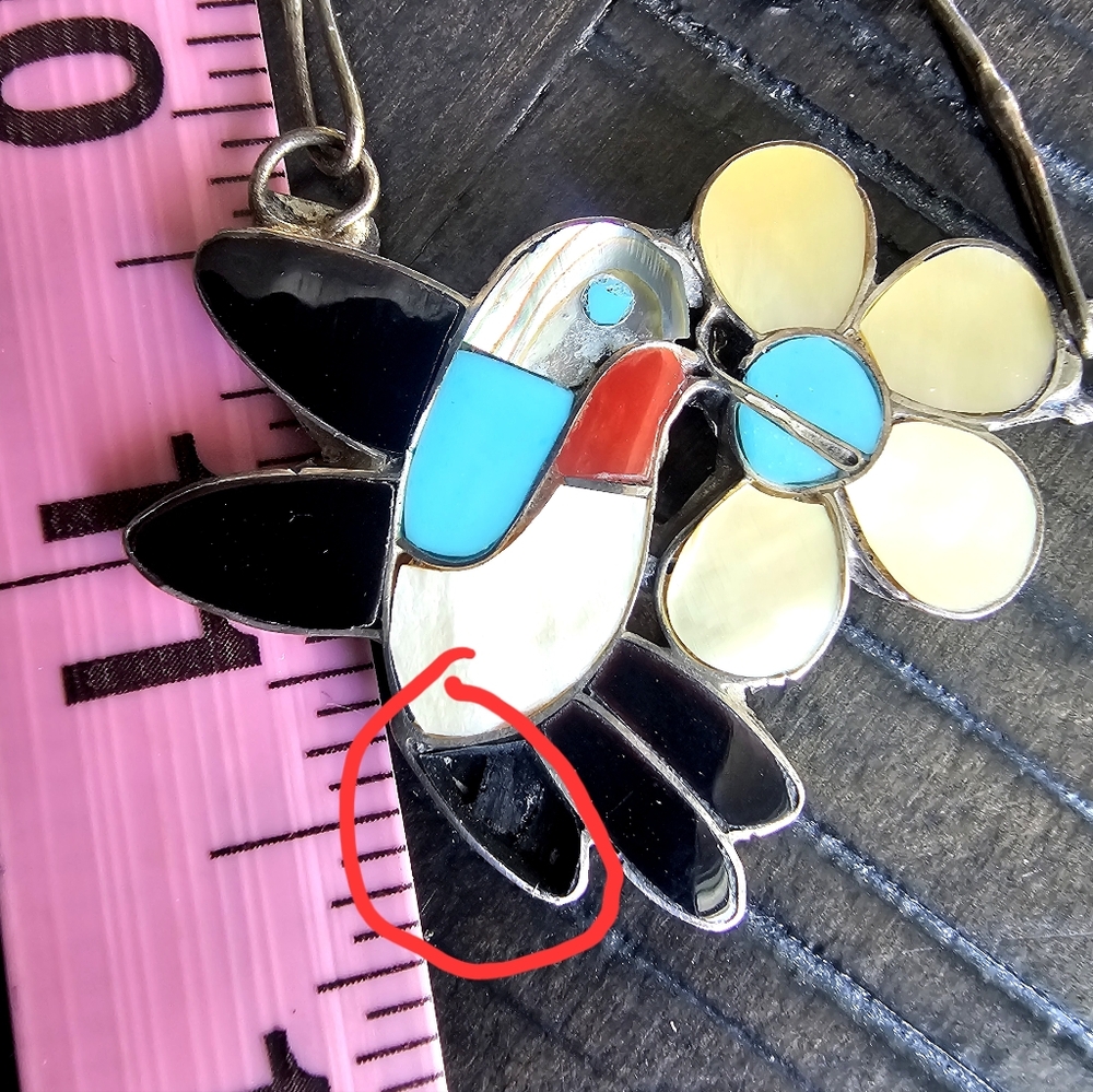 Sterling Silver Ella Gia Hummingbird Necklace - Picture 6 of 6